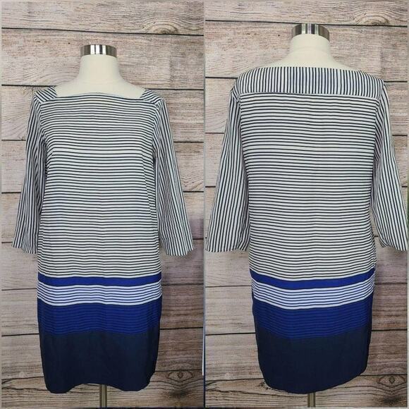 Zara Striped Pockets Color Block‎ Dress Small - Picture 1 of 3